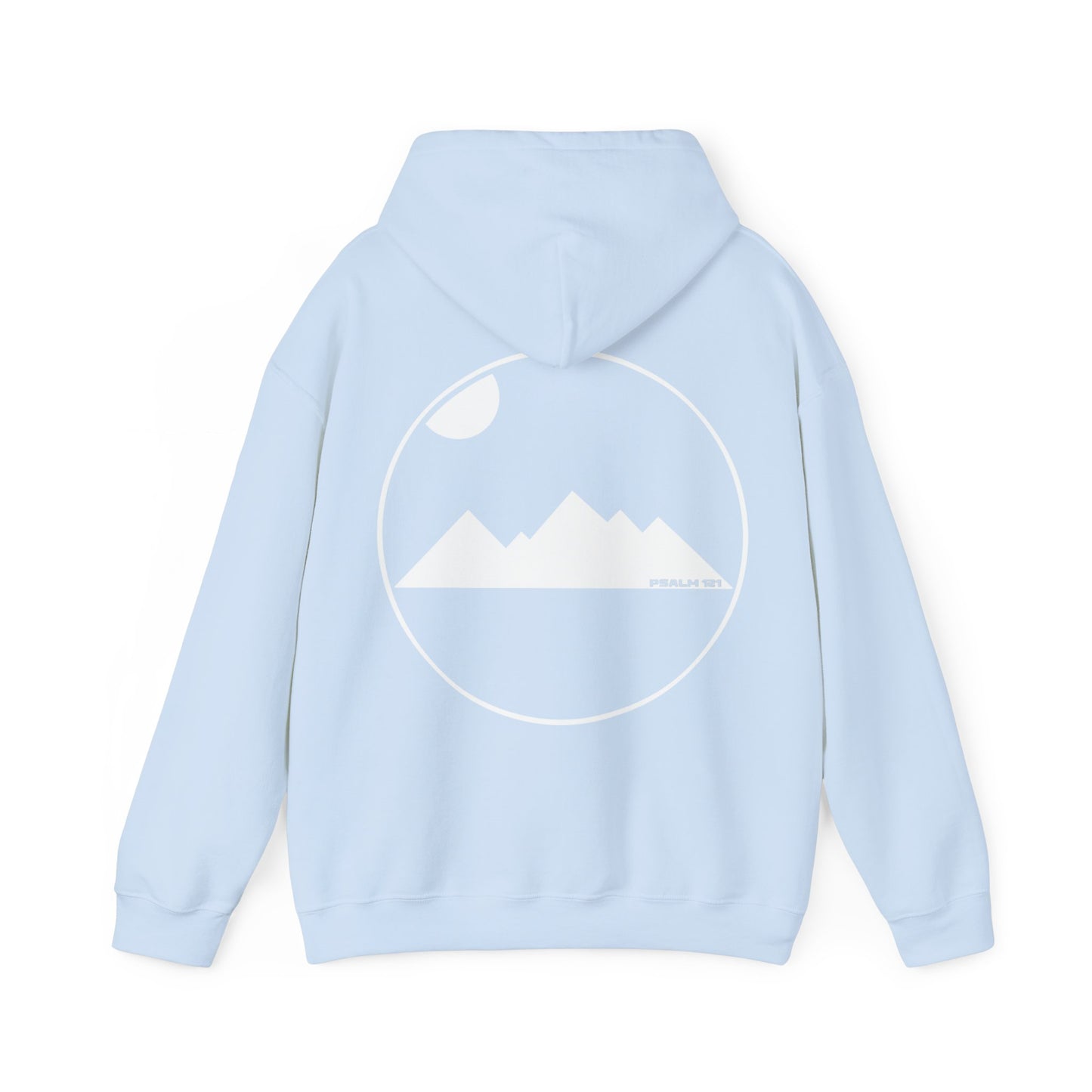 Look to the hills. LineArt Hoodie