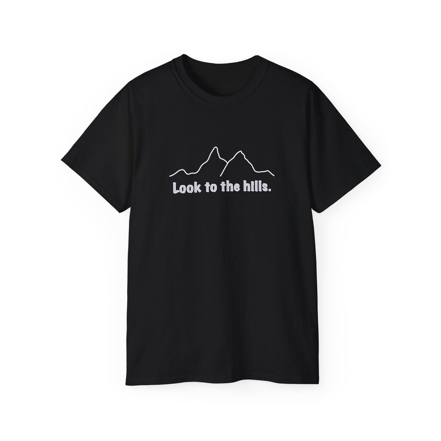 Look to the hills. LineArt Tee