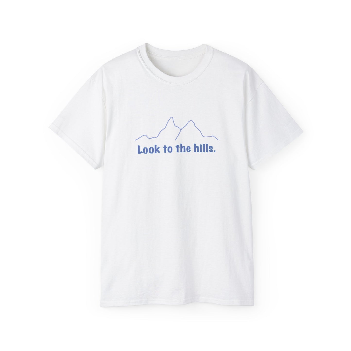 Look to the hills. LineArt Tee