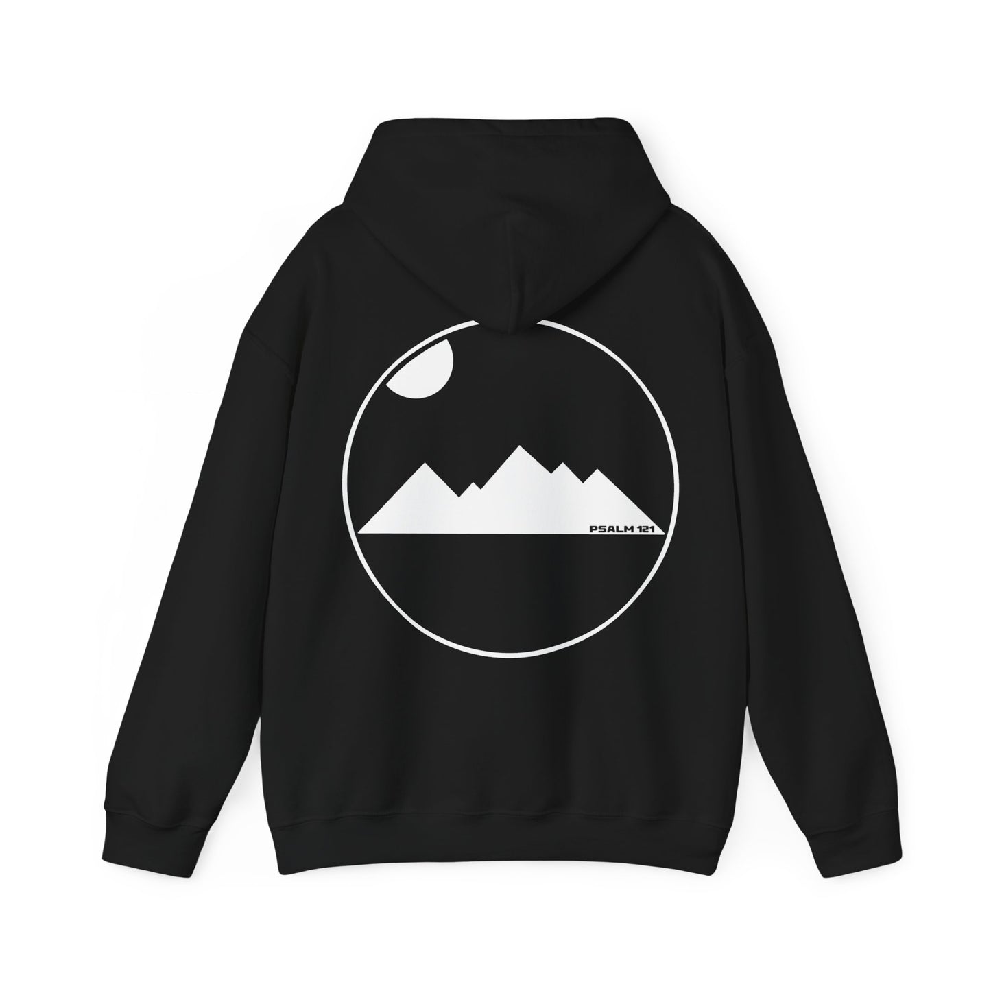 Look to the hills. LineArt Hoodie