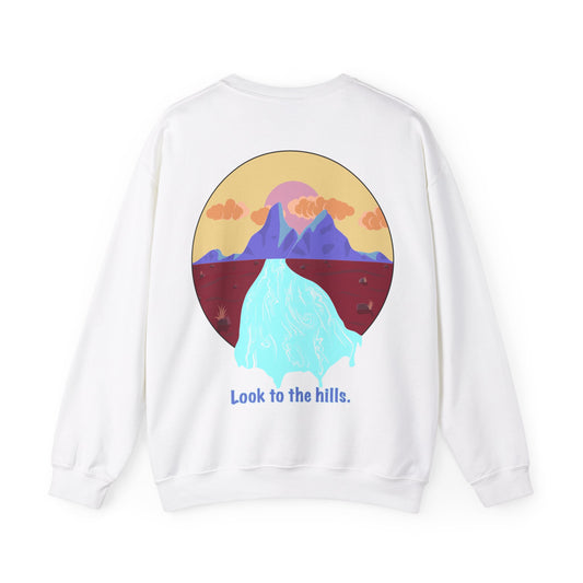 Look to the Hills. Graphic Sweatshirt