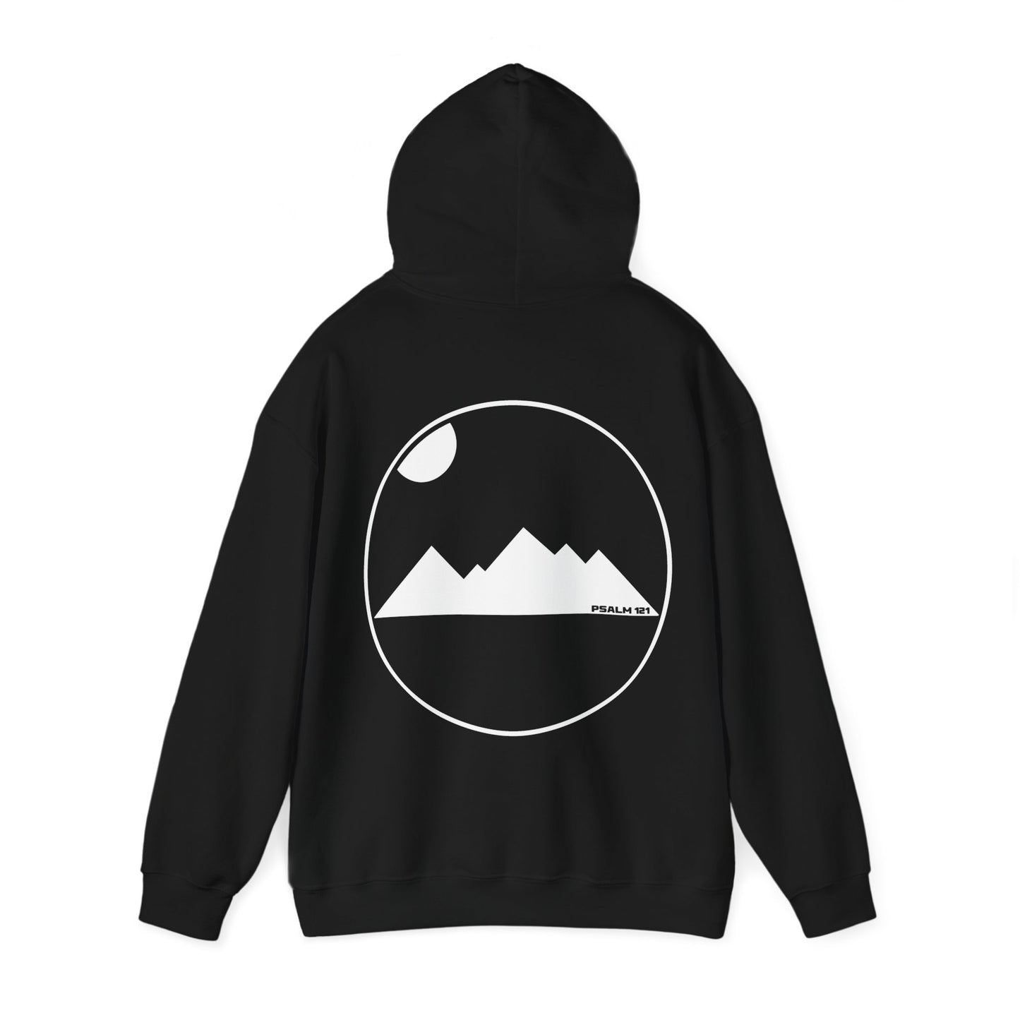 Look to the hills. LineArt Hoodie