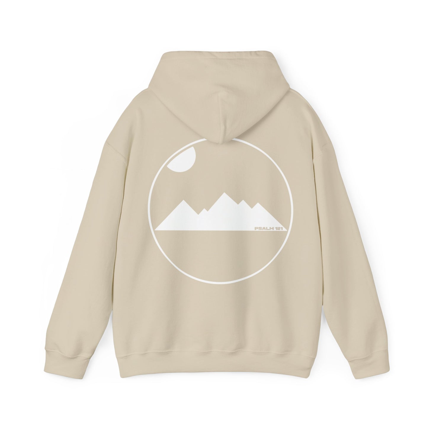 Look to the hills. LineArt Hoodie