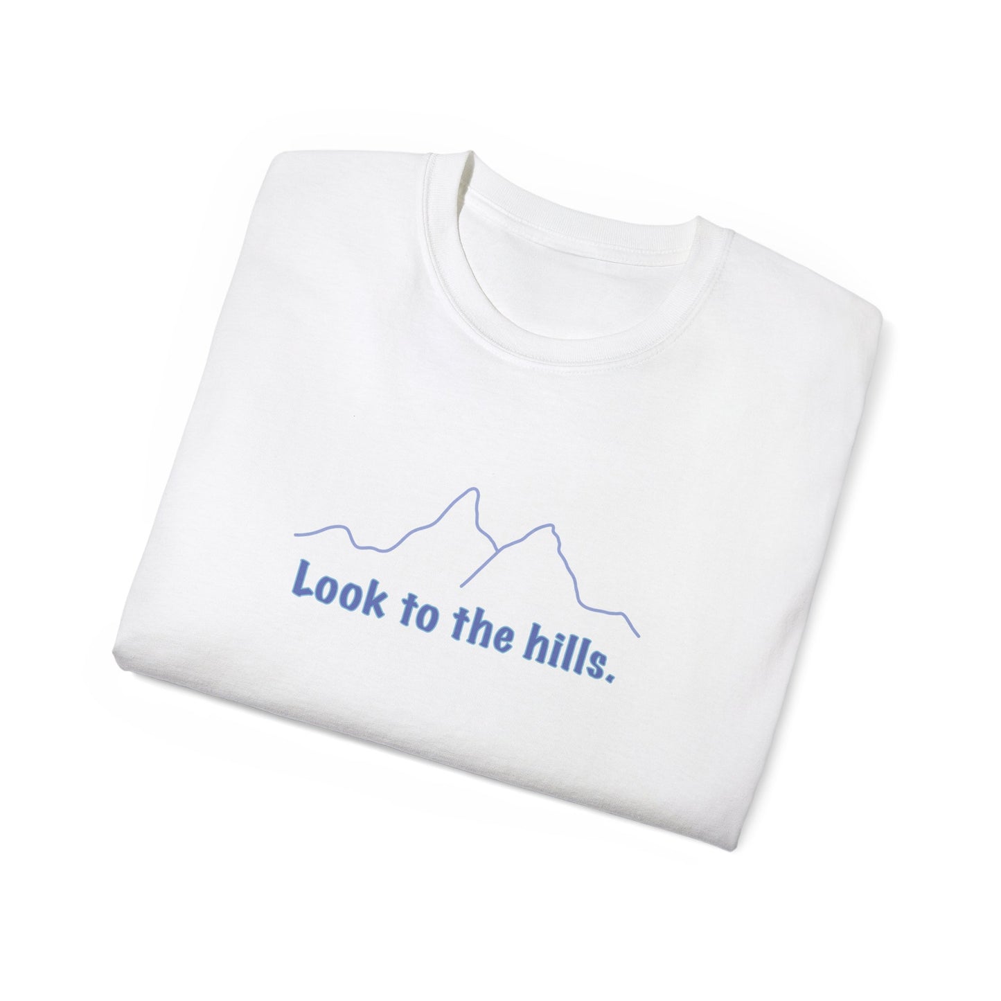 Look to the hills. LineArt Tee