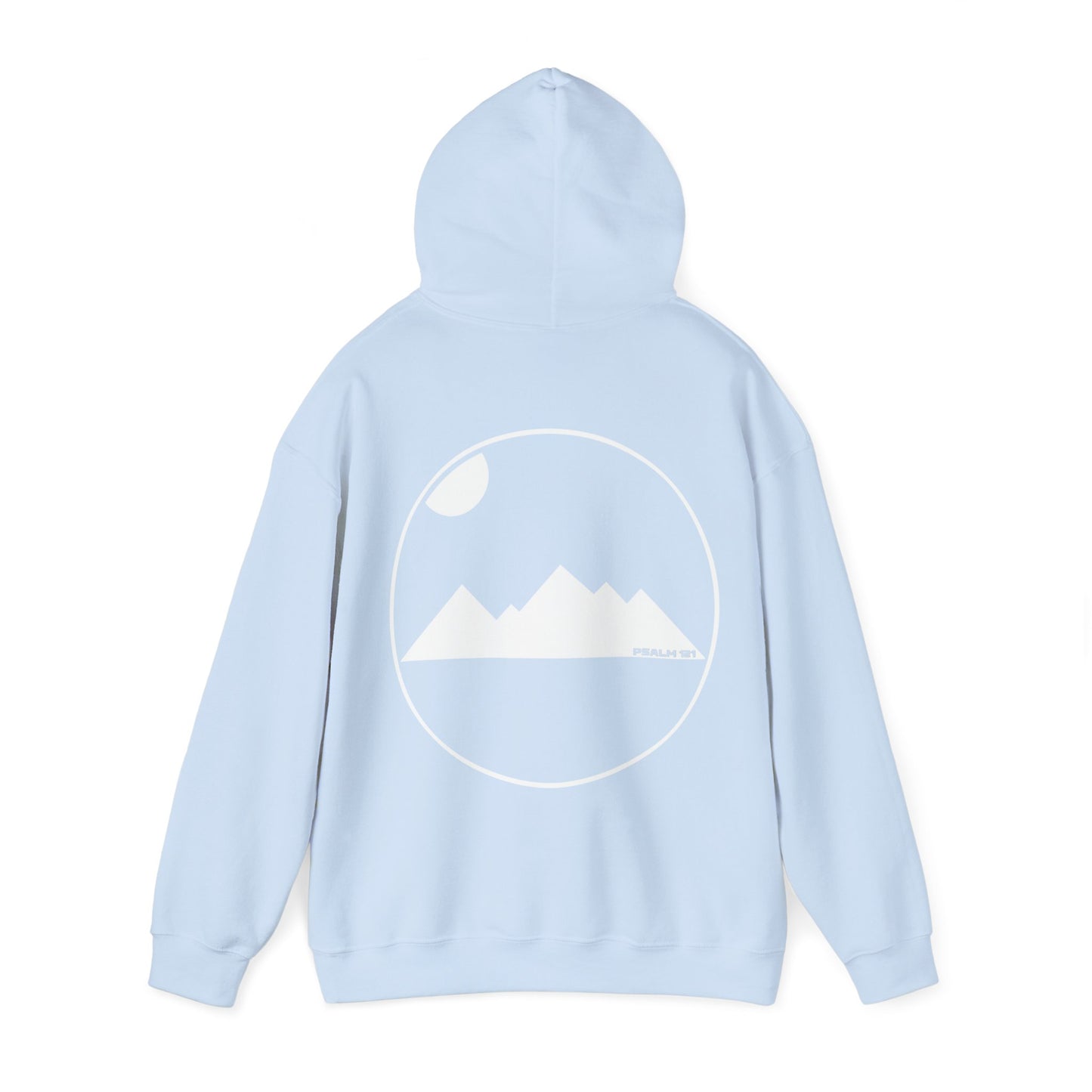 Look to the hills. LineArt Hoodie