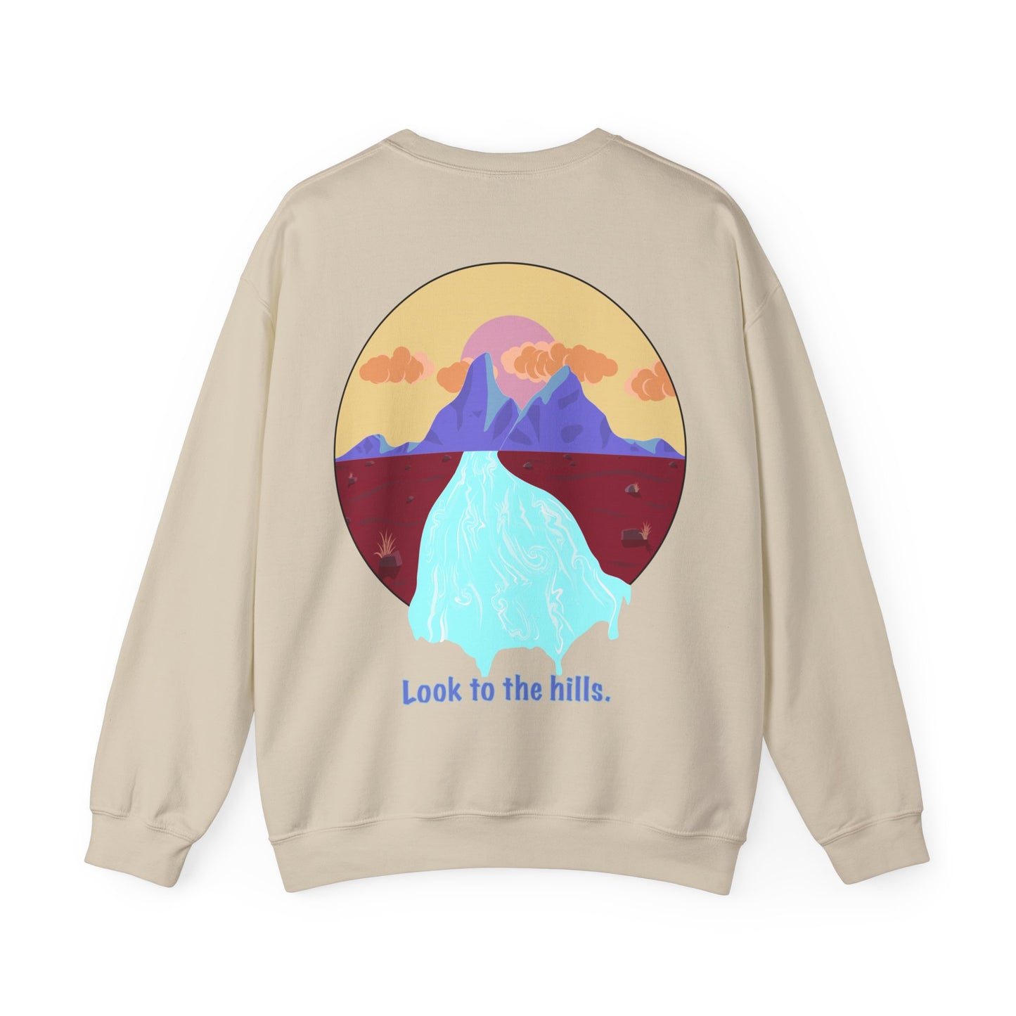 Look to the Hills. Graphic Sweatshirt